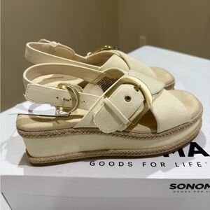 Sonoma Women's Cream Espadrille Wedges